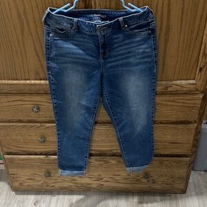 Maurices Dark Blue Ankle Jeans